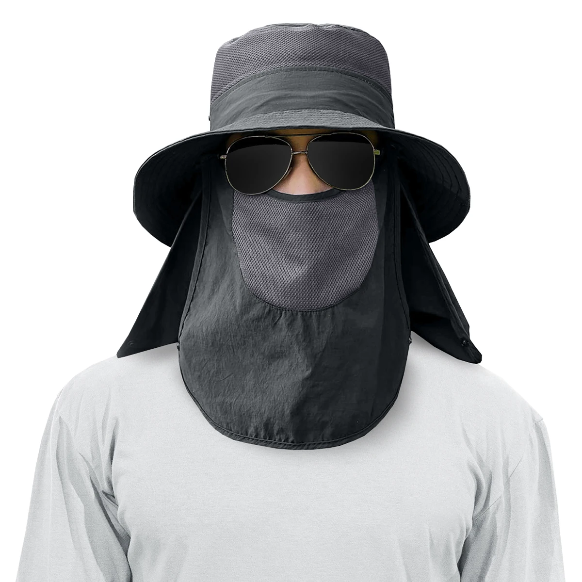 Chapeau De Soleil Pliable GUADOR - Large Bord, Protection UV - Sangle De Menton Réglable - Homme Et Femme - Plage, Voyage