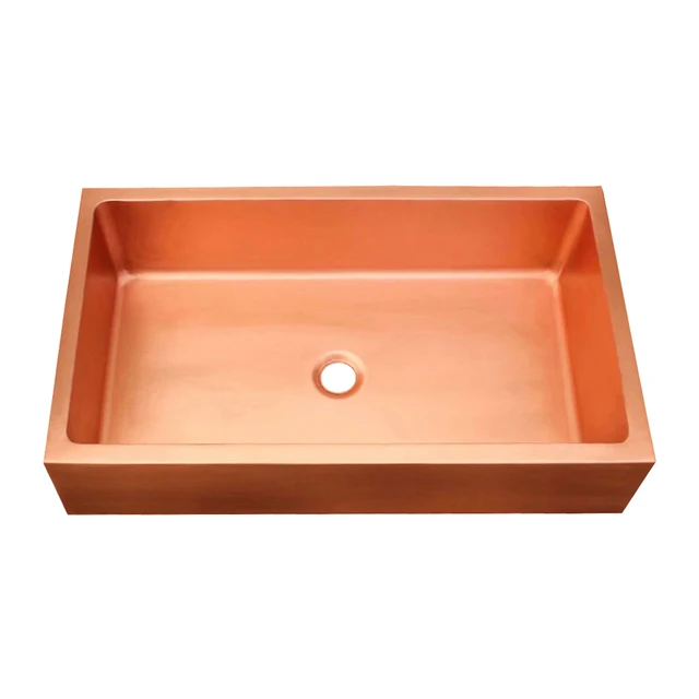 Customhoodsmaster kitchen sink organizer modern kitchen smart basin sinks multifunctional Single Bowl Farmhouse Apron Copper