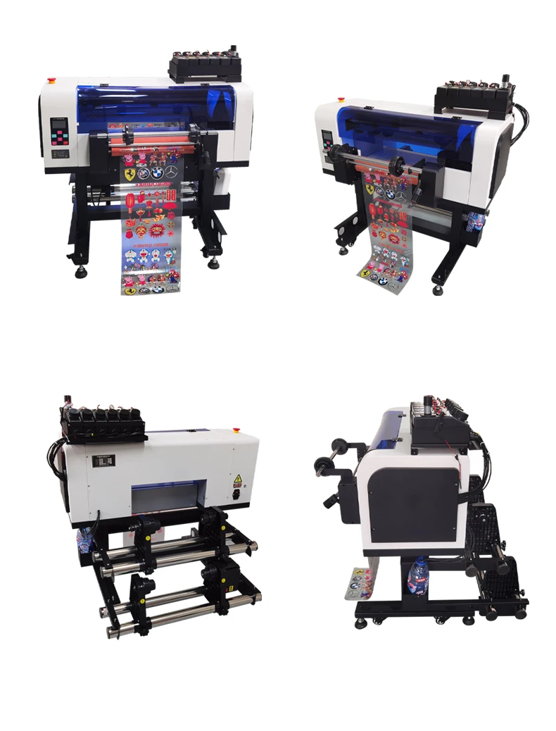 UV Flatbed Printer Mini Size A3 UV Printer Stickers 3D Printing for Phone Case Gifts Pen Ball Bottle Cold Crystal Label Printing