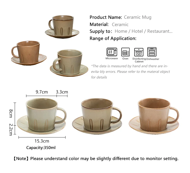 product fenn custom logo 280ml minimalist matte black porcelain coffee teacup and saucer set wholesale ceramic coffee mug for gifts-59