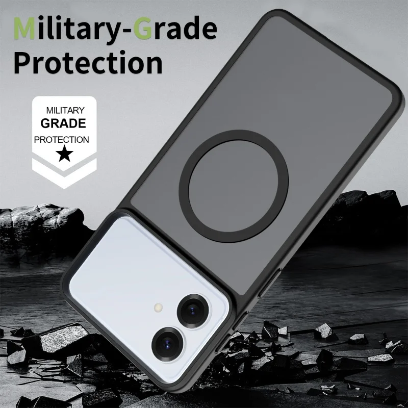 product tpupc skin feel matte magnetic ultra thin magnetic custom mobile phone case cover with wireless charging for samsung s26 edge-4