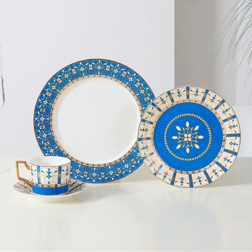 Luxury Porcelain Complete Tableware Set, Ceramic Dinner Plate Set – Crafted  Fashions