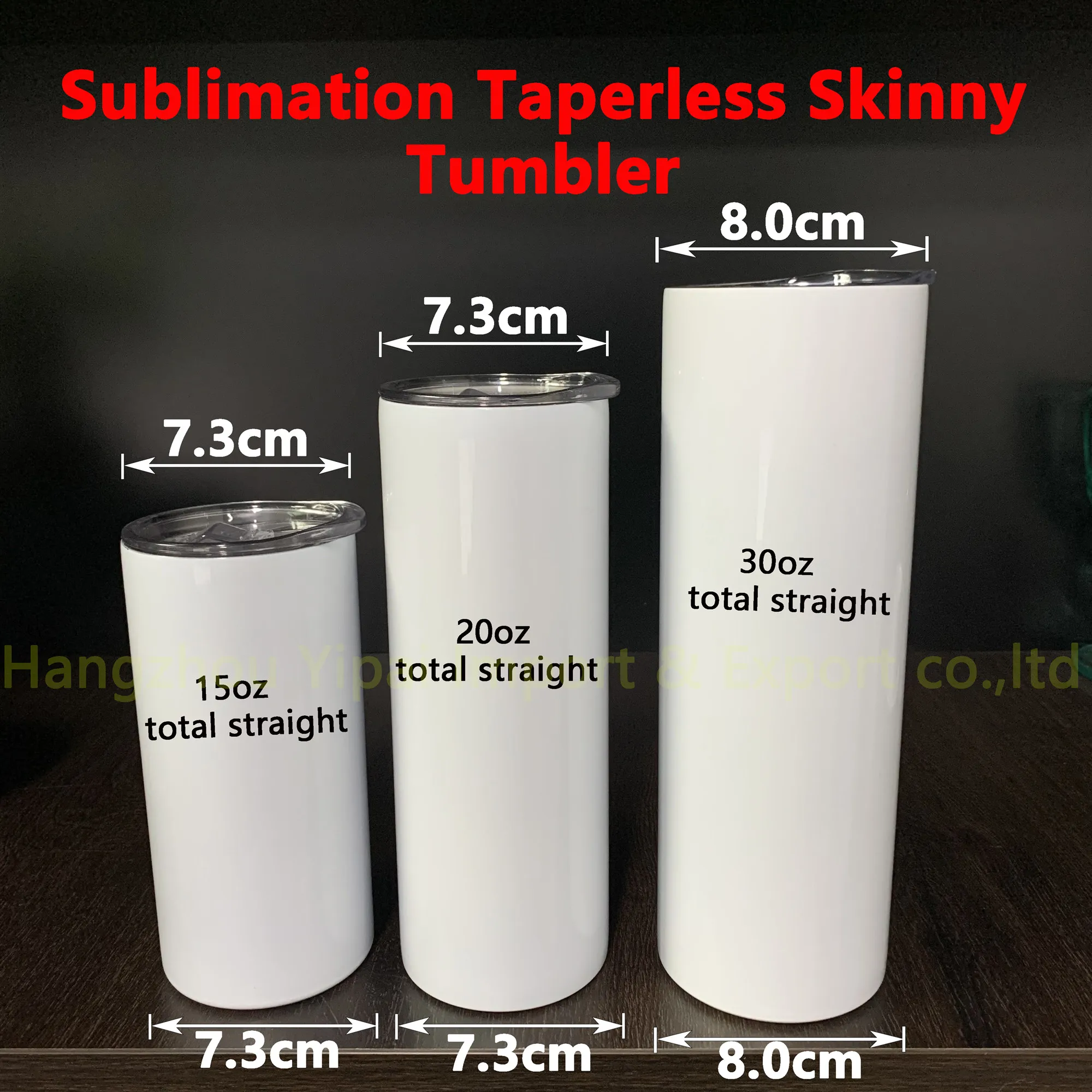 20oz Taperless Stainless Steel Blank Sublimation Tumblers Double Wall