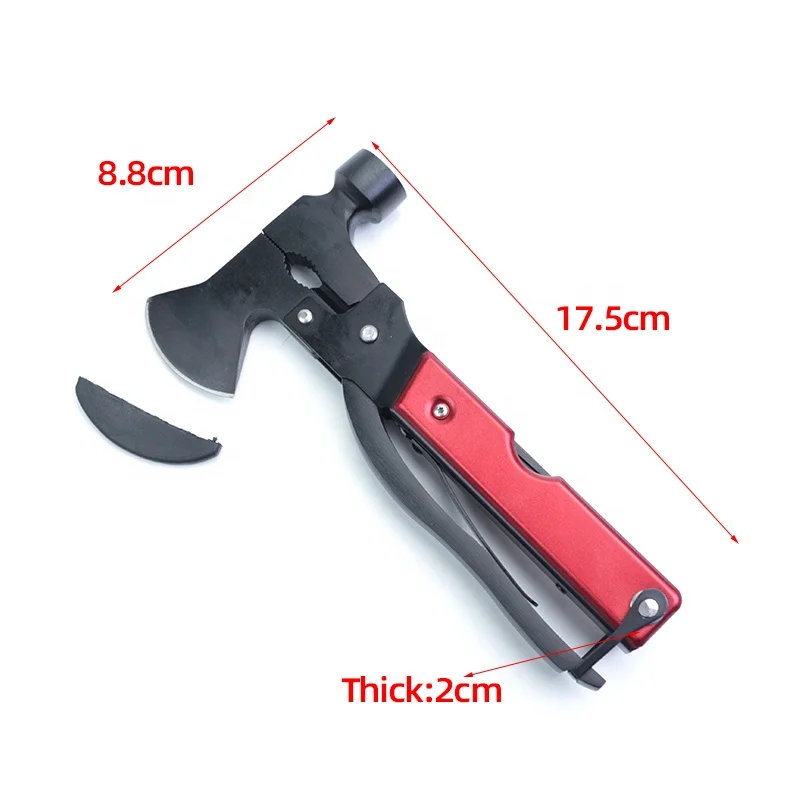 Маленький Мощный мини-молоток мультиинструмент топор из нержавеющей стали нож и пила с нейлоновым корпусом уличный инструмент для аварийного