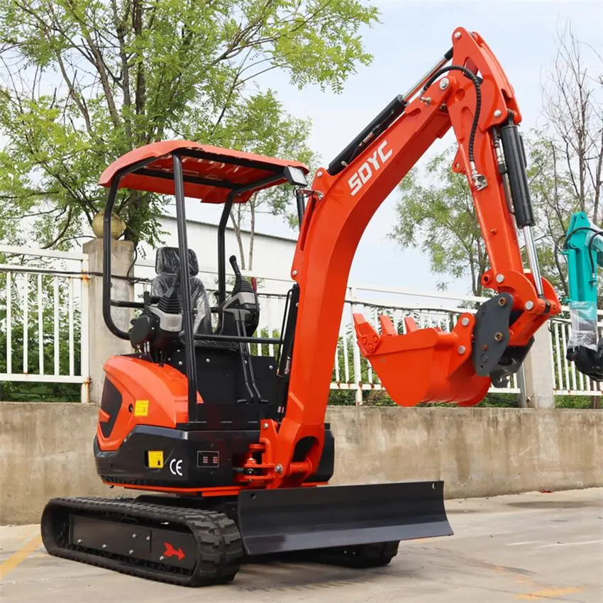 Free Shipping EPA CE Small Mini Excavator Crawler Micro Digger 2 Ton 1.8 Ton Kubota Engine Hydraulic Farm Mini Excavator Digger