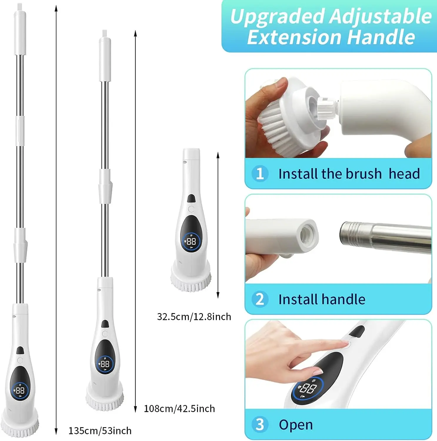 Top Selling Products Electric Cleaning Brush Scrubber Smart Electric