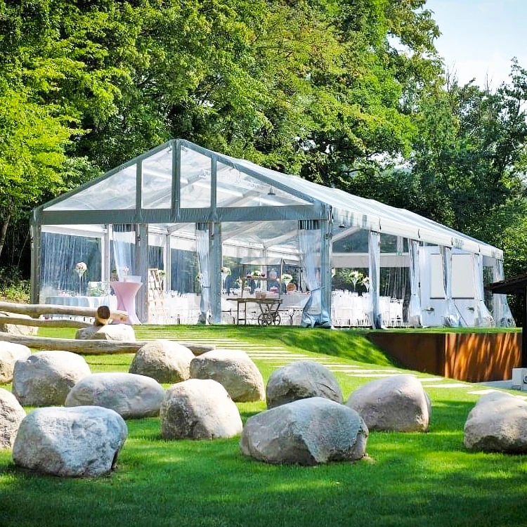 Clear Span 6x9 6x12 Transparent Pavilion Marquee Tent for Party and Commercial Exhibition Event