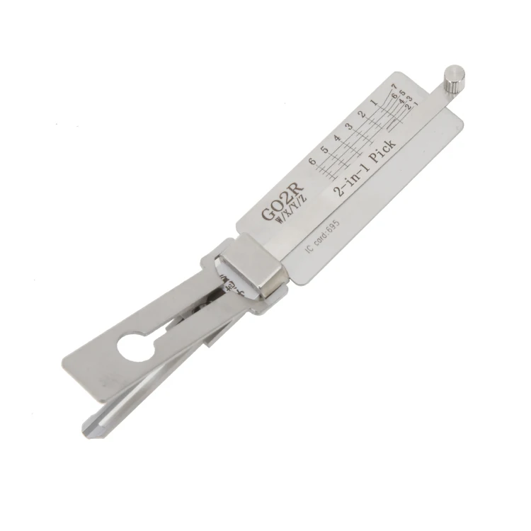 LISHI GO2R ピック2in1ロックデコーダー 日本GOAL民間ロック用ツールセット