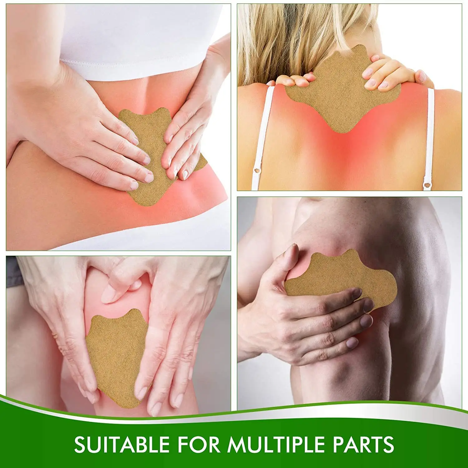 10-Piece Natural Wormwood Herbal Warm Patch for Lower Back Muscle Lumbar Spine Pain Multi-Purpose Hair Styling Tool