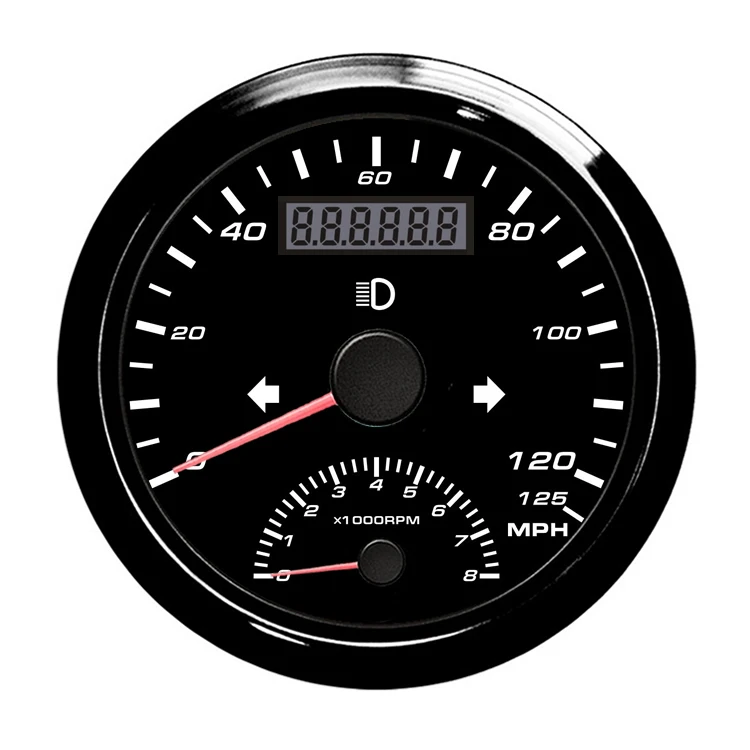 GPS Blind Area Odometer Compensation Motorcycle GPS Speedometer Dual Pointer for Speed and Tacho