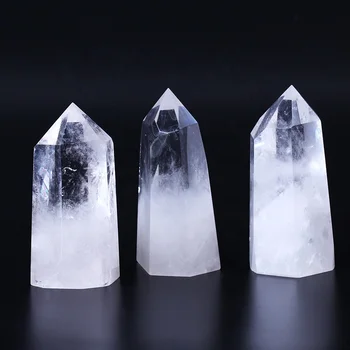 Wholesale High Quality Natural Crystal Quartz Points Wand Clear White Quartz Towers Crystal Points For Healing