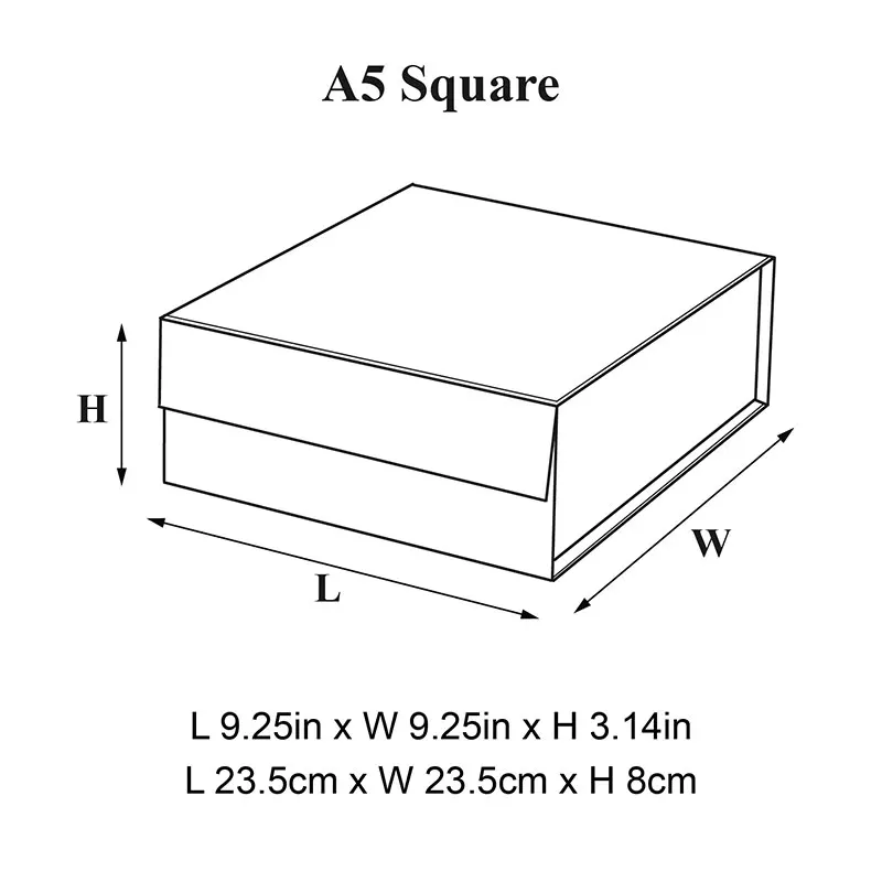 Customize Retail Store square Kraft Paper Gift Product Packaging Boxes with Magnetic Lid