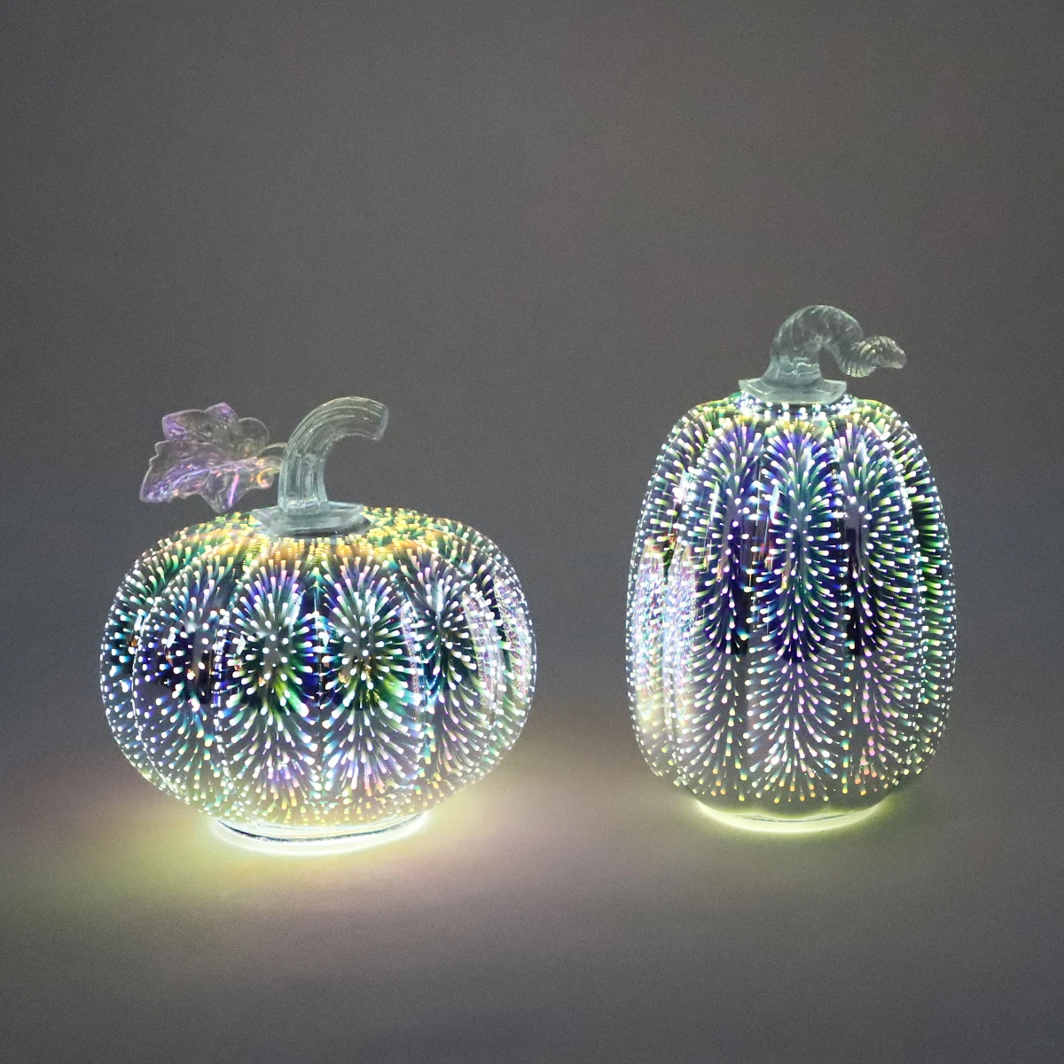 Factory direct sale decorative glass table pumpkins ornaments for Holiday decoration