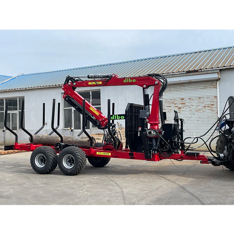 アダムス社(カナダ)トレーラーバイク CE Approved Forestry Machine Quad Bike Log Trailer With Crane