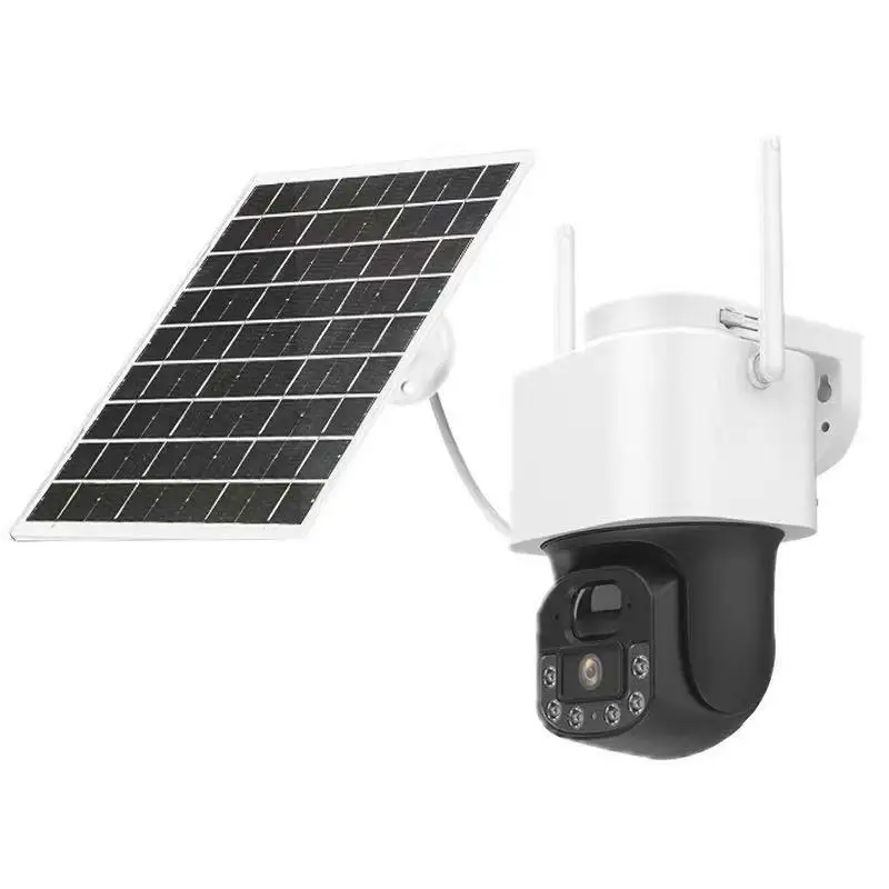 4G WiFi Solar Powered 3MP Mini Camera with Night Vision Wide Angle PTZ CMOS Sensor SD Card & Cloud Data Storage 1-Year Warranty