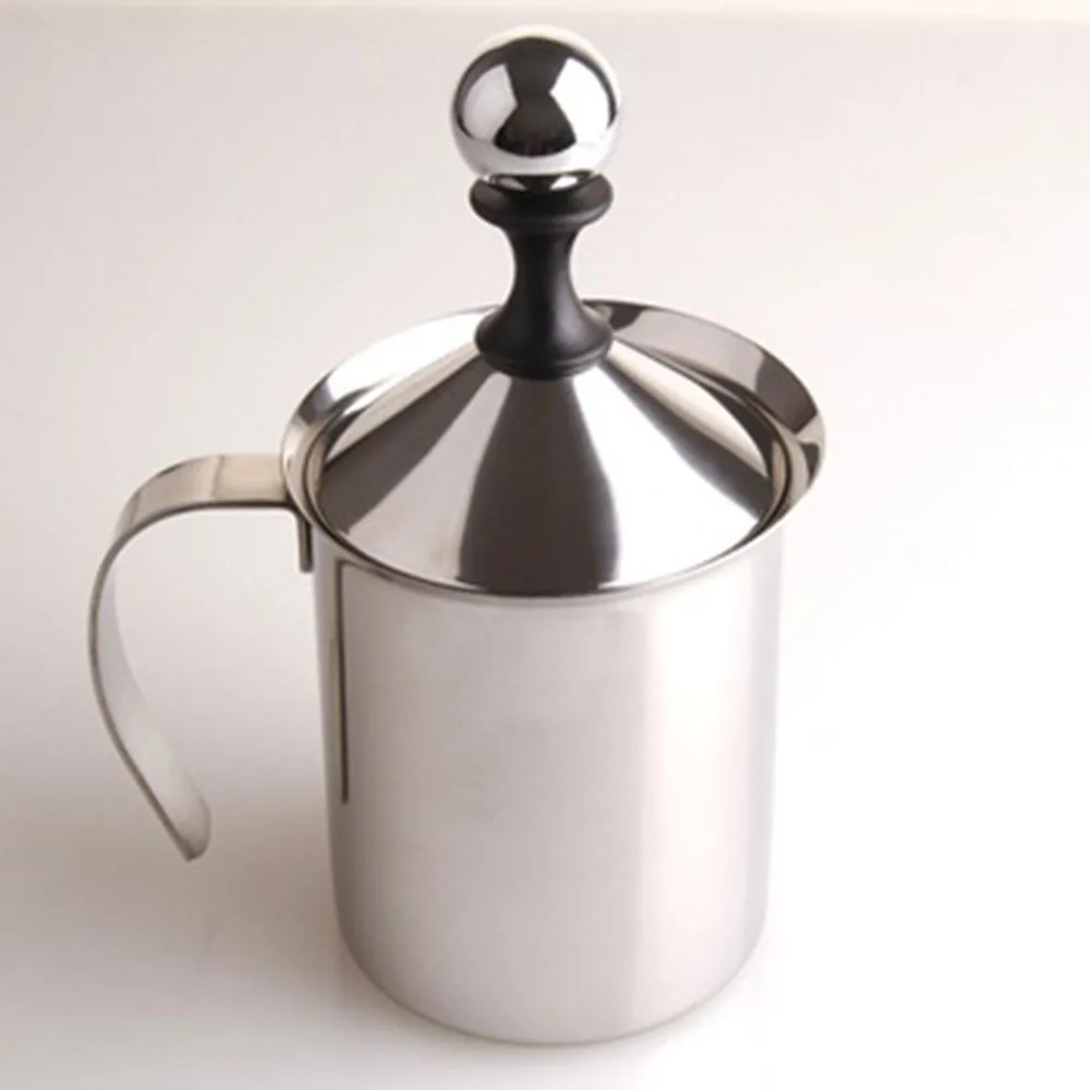 800CC Top Selling Handheld Milk Creamer Frothing Coffee Foam Pitcher  Stainless Steel Milk Frother with Lid