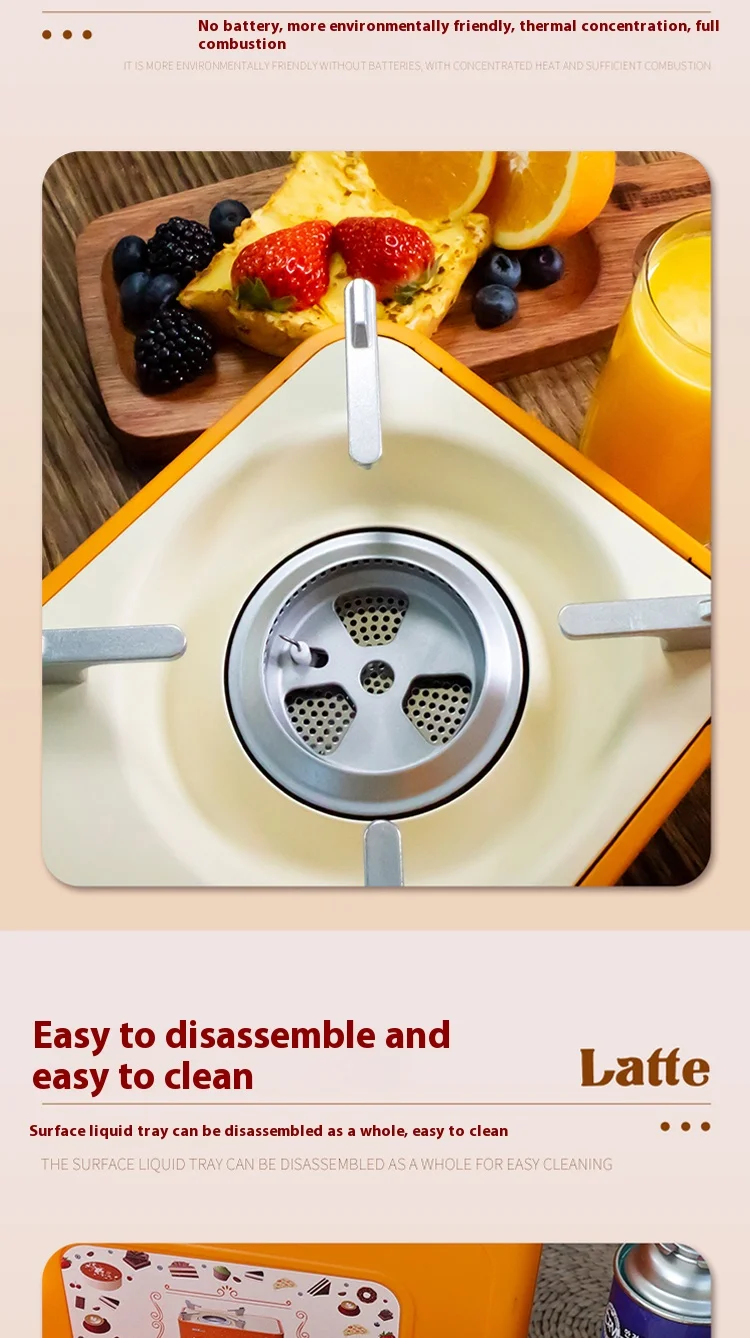 Cassette Stove Mini Portable Cassette Furnace Compact Single Burner ...