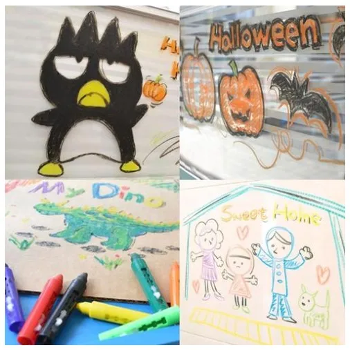 Индивидуальный Детский рисунок моющиеся легко чистые карандаши для ванны подарочный набор