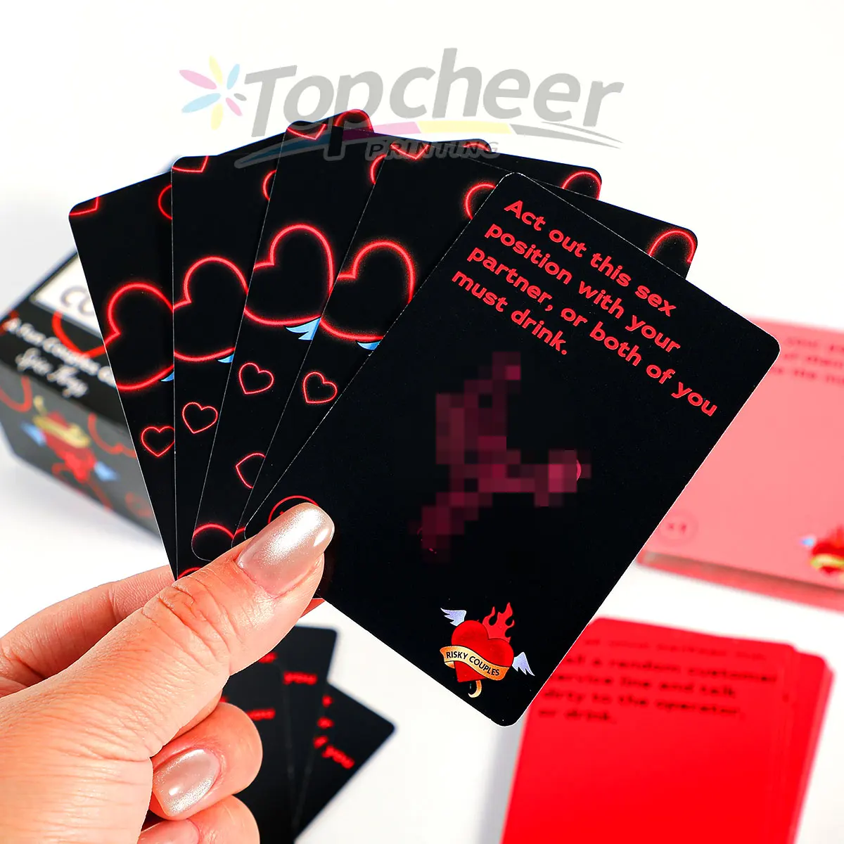 Personalized Custom Printing Adult Couple Card Games Japanese Cartoon Nude Sexy Girl Playing Cards