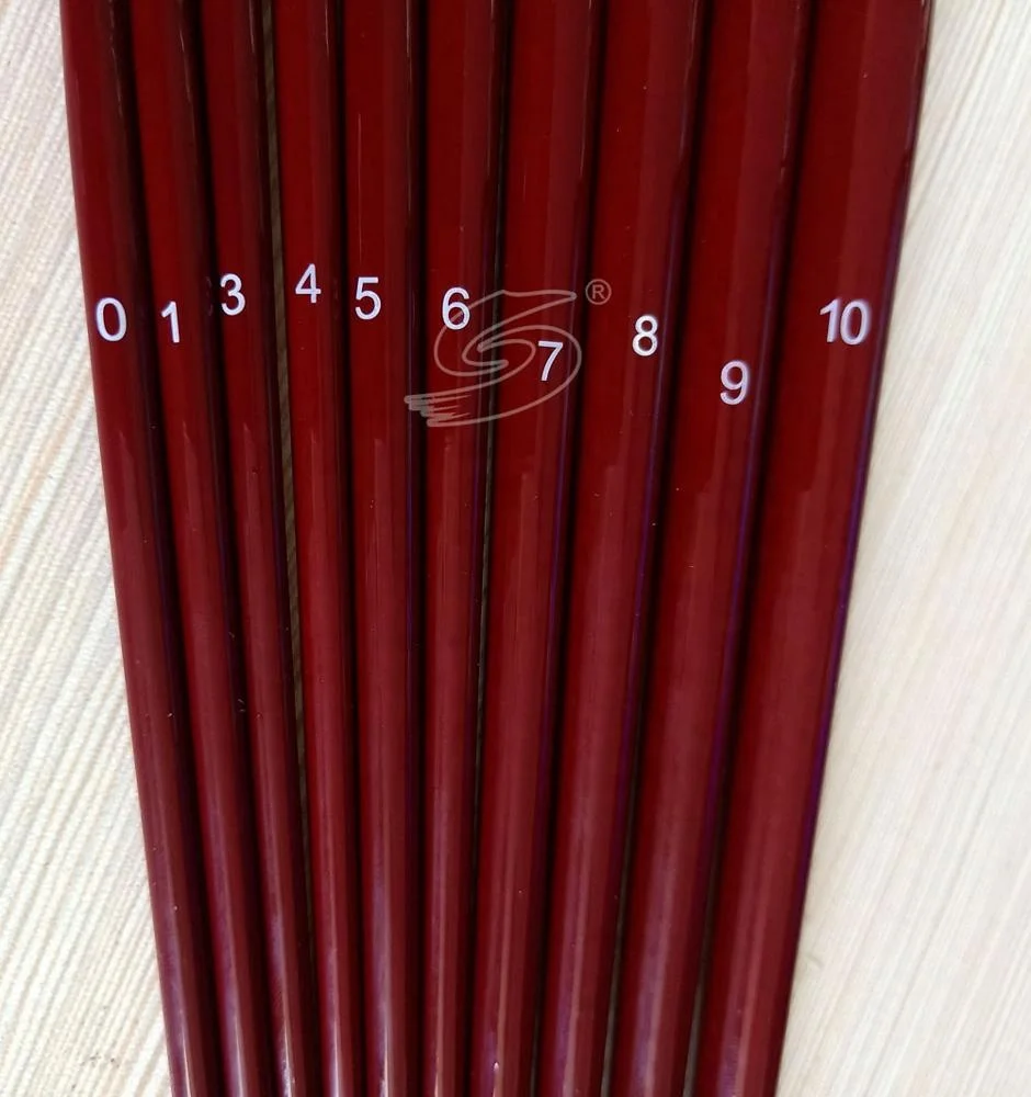 Round Synthetic Sable Hair Acrylic Watercolor Professional Artist Paint Brush Set