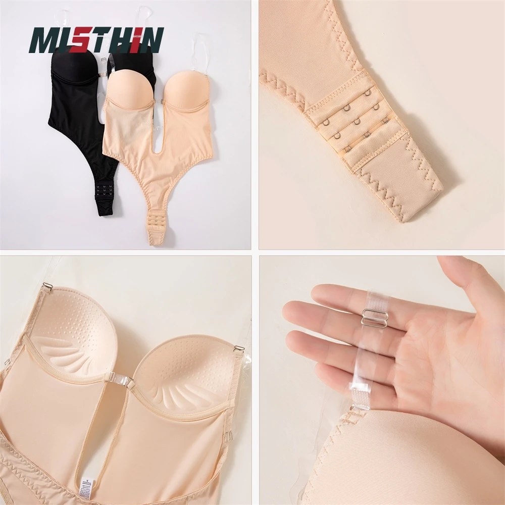 Faja Full Body Backless Bra Bodysuit Shaping Seamless Thong T Low Belly Slimming Tummy Control Shapewear Waist Trainer Shaper details