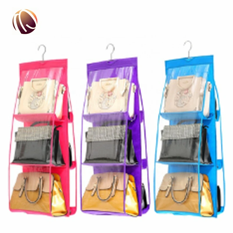 Pocket Hanging Handbag Organizer Save Space Stay Organized
