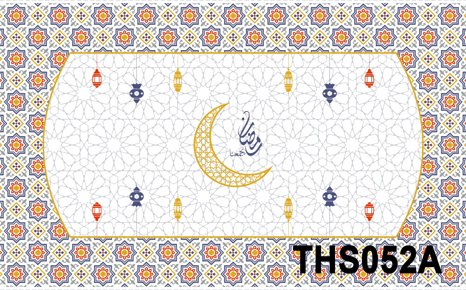 Muslim Ramadan Designs Printed PVC Tablecloth