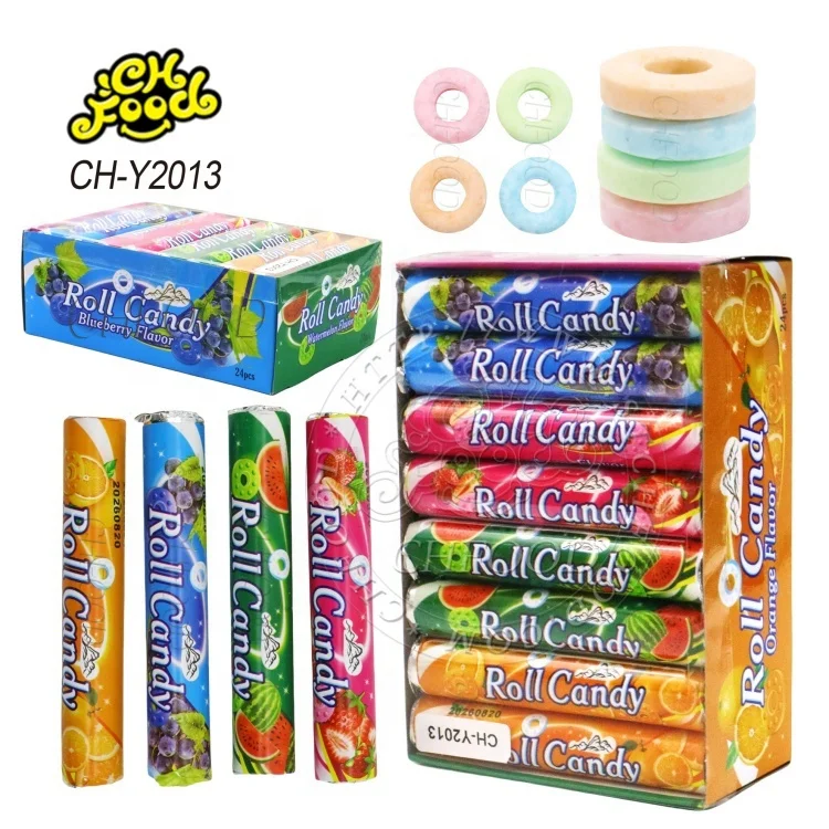 Hot Fruit Flavor Roll Tablet Candy
