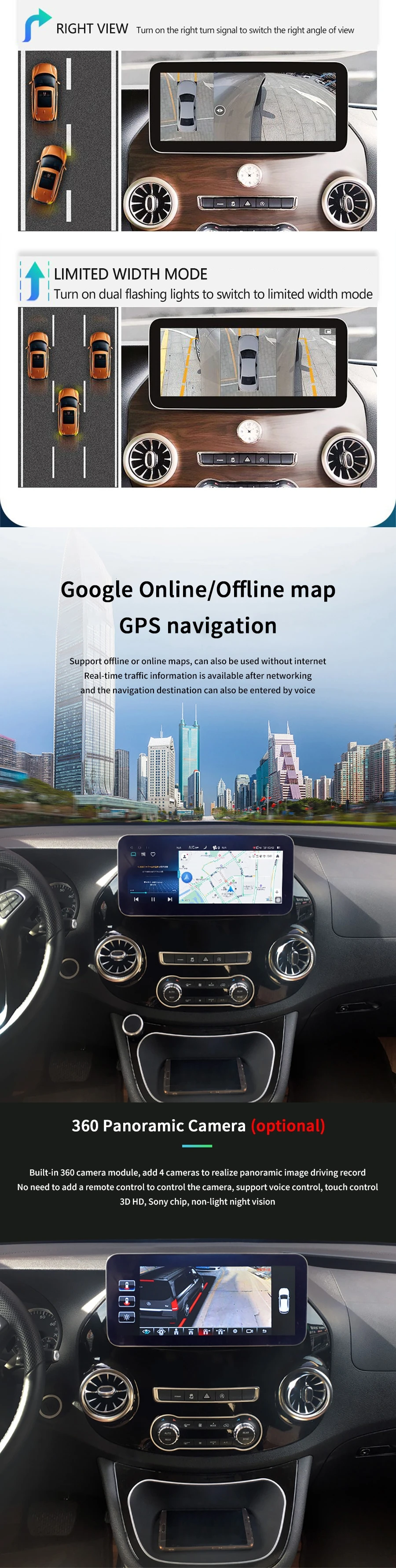 12.3Inch 2Din Android 13 Car Radio For Mercedes Benz Vito 116 W447 2016  Stereo Receiver GPS Navigation DSP Video Carplay Player| Alibaba.com