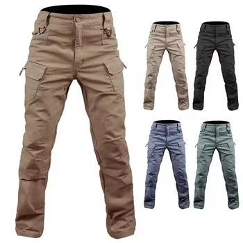 Men's elastic special forces camouflage pants outdoor sports overalls loose training assault pants