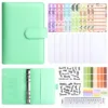 Green (shell+budget card+zipper bag+notes+sticker+clear rule)