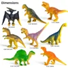 Modello F 8 Piccoli dinosauri realistici in plastica solida