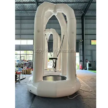 Kids Party Toys Inflatable Bungee Jumping Trampoline Equipment Games Price For Sale