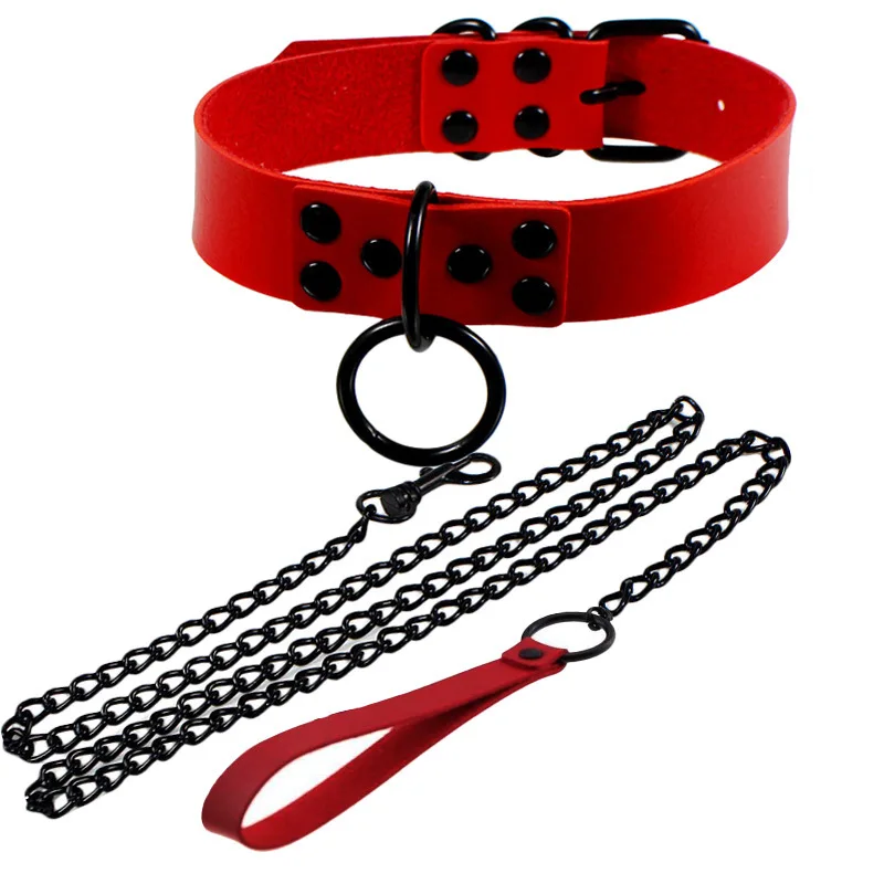 Free Custom BDSM Collar Leash with Steel Chain - Kink Bondage Gear for  Adults - Sex Toys for Couples