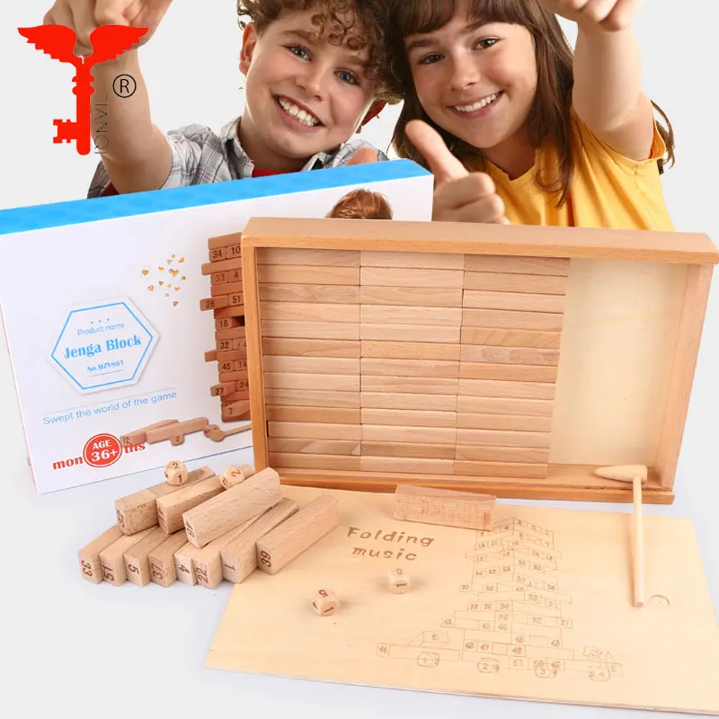 Jumbo Blocks Wooden Puzzle Cube Toy for Child or Adults Wooden Funny Game for Party