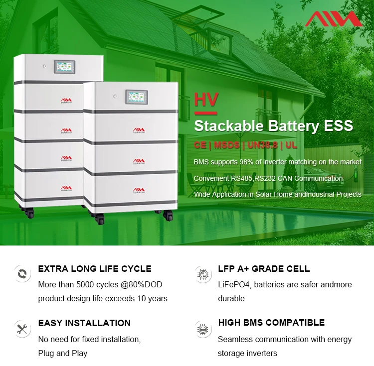 102.4v Rack Mounted Lithium Ion Battery 5.6kwh Stackable High Voltage ...