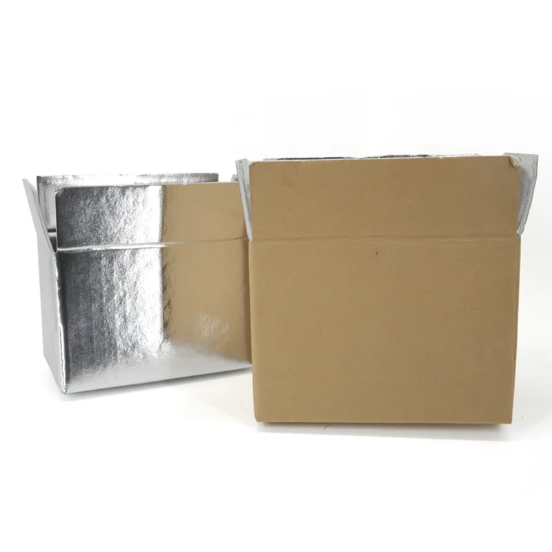 Aluminum Foil Liner Insulated Shipping Boxes Containers Thermal Chill