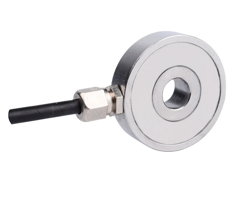 Annular Load Cell Donut Force Sensor Through Hole Type force transducer 500kg 1000kg For Bolt loading Rolling Mill System