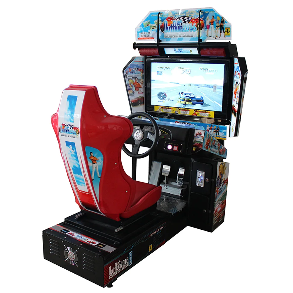32 LCD Driving Gaming Simulator Car Racing Outrun Coin Operated Car Racing Arcade Games Machine