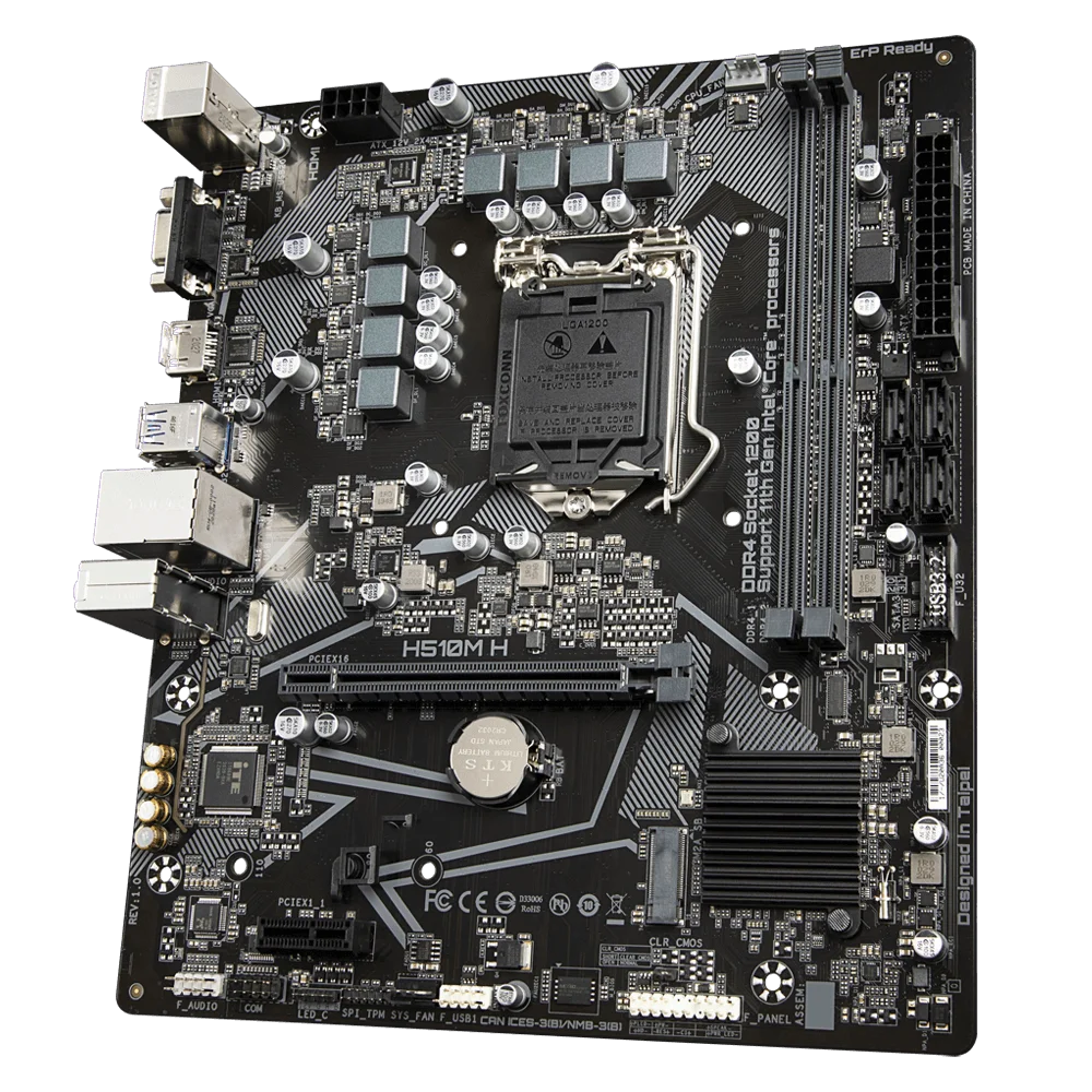 Материнская плата домашнего компьютера H510M H ddr4 компьютерное оборудование поддержка процессора 11/10 поколения процессор LGA
