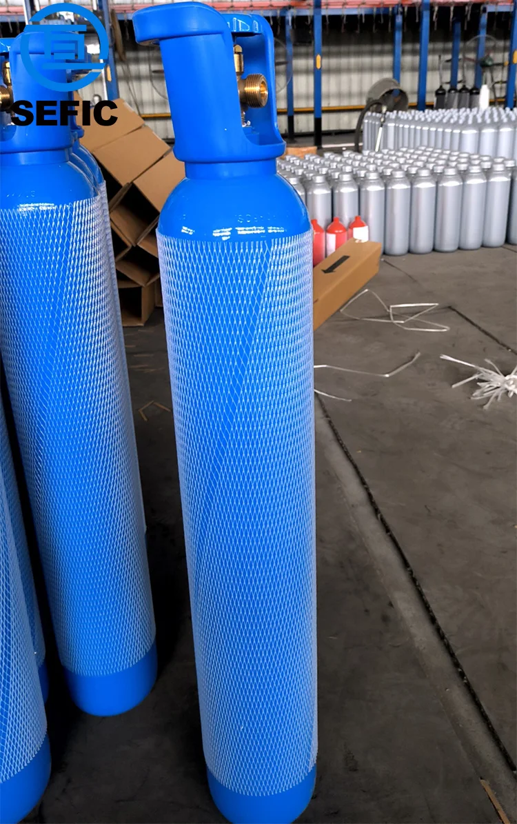10l O2 Tank High Quality 10l High Pressure Steel Cylinder 10 Liter 150bar Small ...