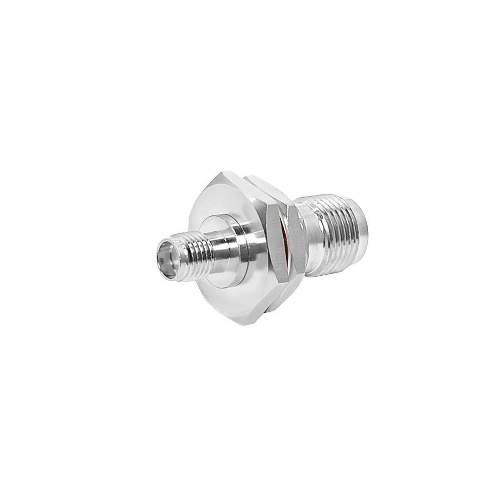 Manufacturer of Full Brass SMA Jack Female to BNC Jack Female Bulkhead Straight Coaxial Adaptor in Stock