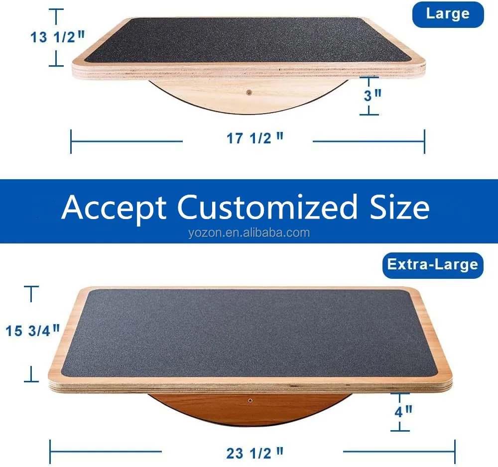 Customized Wooden Balance Board,Rocker Board,Wood Standing Balancing ...