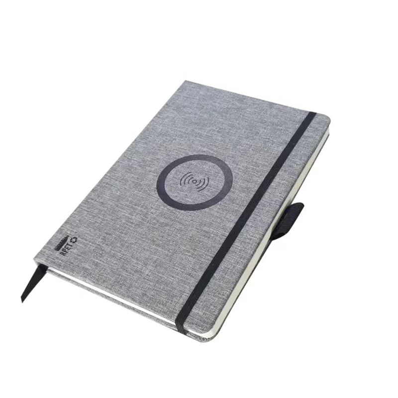 Rpet Notebook A5 Diary Wireless Charger Notebook Journal Notebook With ...