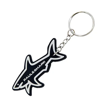 Wholesale Paul and Shark Keychains PVC Cartoon Popular Hot Selling Decorative Shark Keyring