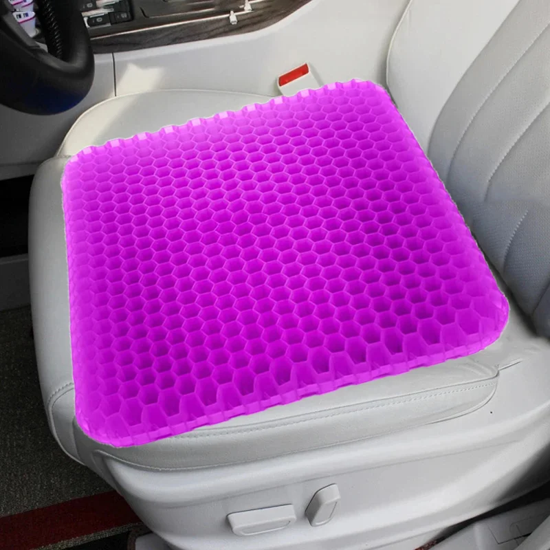 Gel Seat Cushion Orthopedic Office Chair Cushion Support Waist Back Cushion  Car Seat Hip Massage Pad Lncludes Cushion Cove