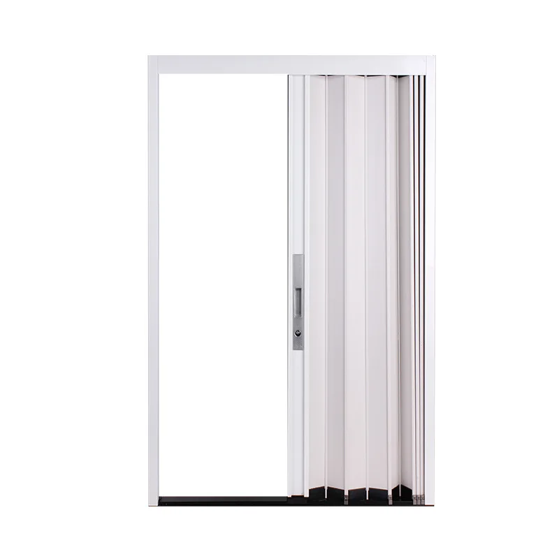 Good Quality Soundproof PVC Sliding Accordion Folding Interior Door for Bathroom
