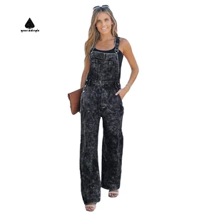 Custom Denim Dungarees Women Denim Jumpsuit Jean Denim Overalls for Women Work Overalls Suit Suspenders for Women
