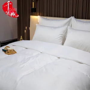 Wholesale Price 100% Cotton Woven Fabric Bedding Four-Piece Set for Hotel & Home Use