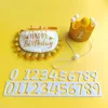 Yellow glitter set [1 number sticker]